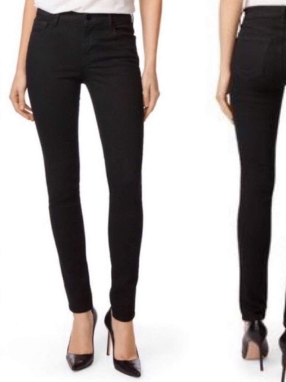 J Brand Jeans Skinny Leg Shadow Black Stretch Denim Size 27